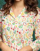 Citrus Bloom Fruit Printed Co-Ord Set