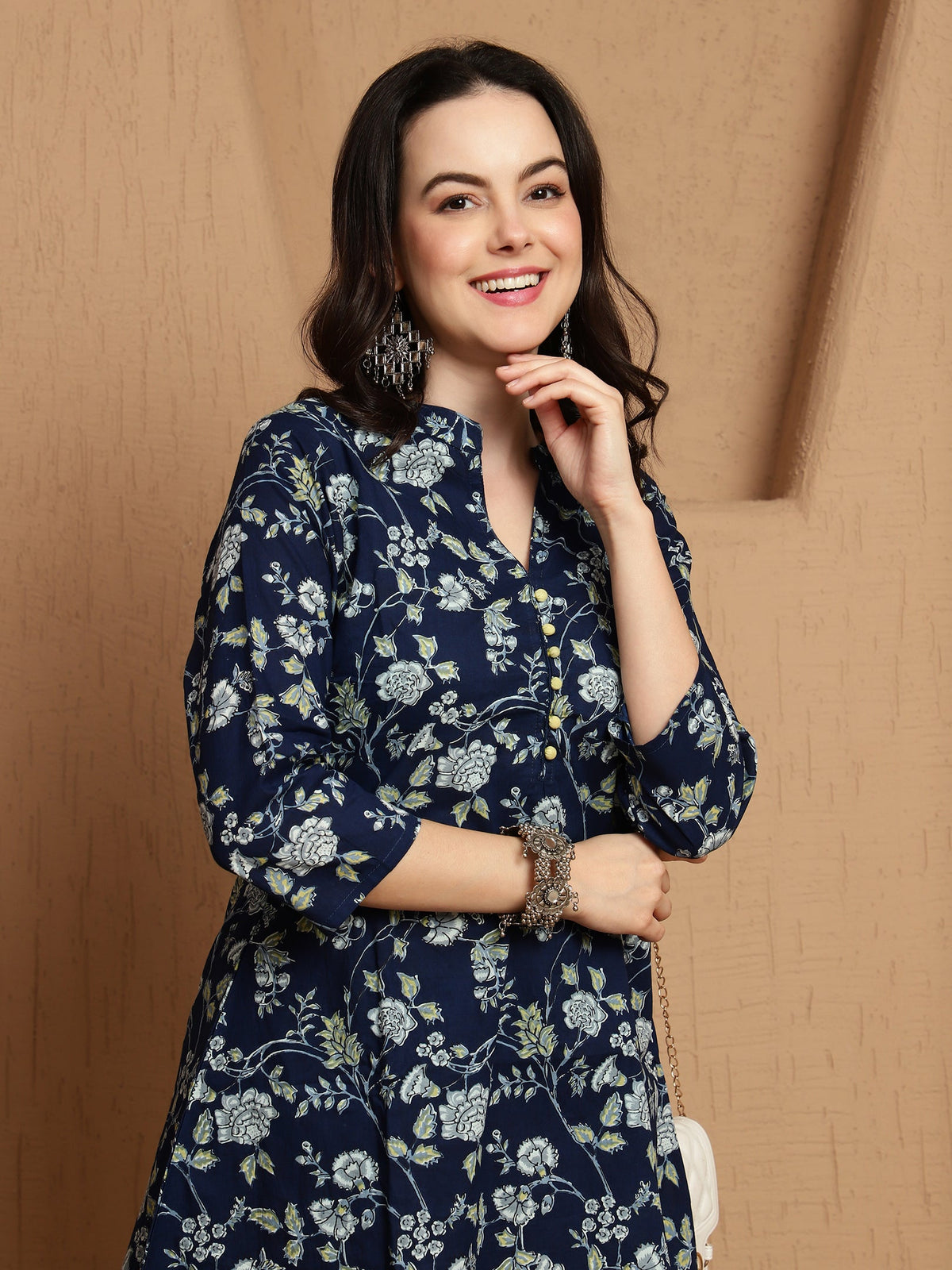 Evening Mist Cotton Shirt With Trouser Co-Ord Set