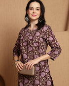 Tavisa Dark Brown Pure Cotton Co-ord Set