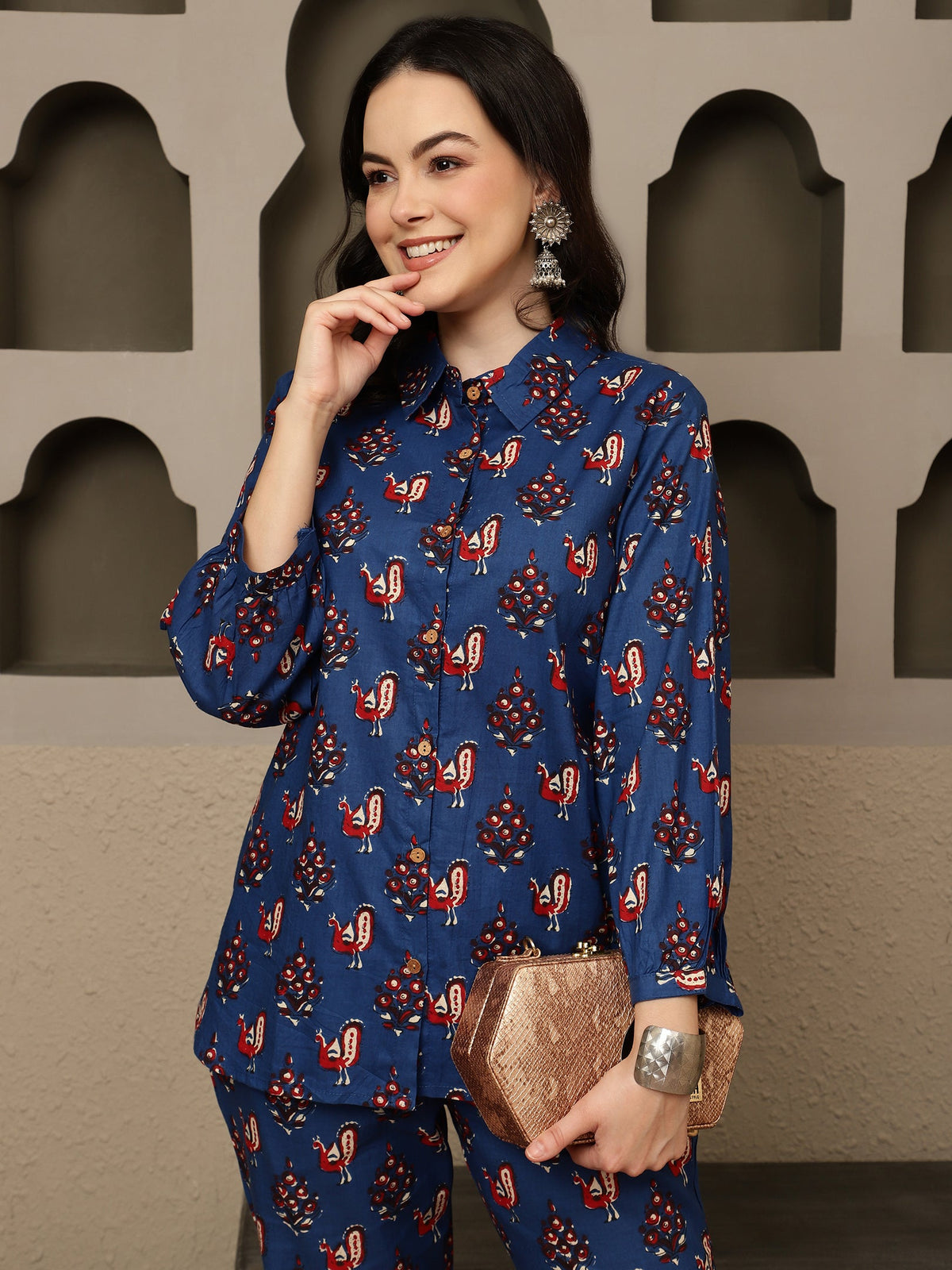 Nautica Essence Cotton Co-Ord Set With Shirt & Trouser
