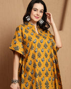 Abstract Printed Pure Cotton Tunic & Trousers Co-ord Set - aunlabel