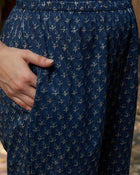 Blue Gotta Patti Cotton Kurta Set – Festive & Casual Wear