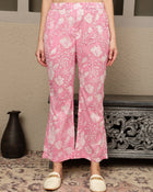 Nivara Floral Printed Cotton Tunic & Trousers Co-ord Set