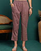 Amethyst Bloom Printed A-Line Kurta Pant with Dupatta Set