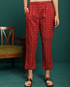 Auburn Whisper Printed Pure Cotton Tunic & Trousers Co-Ord Set