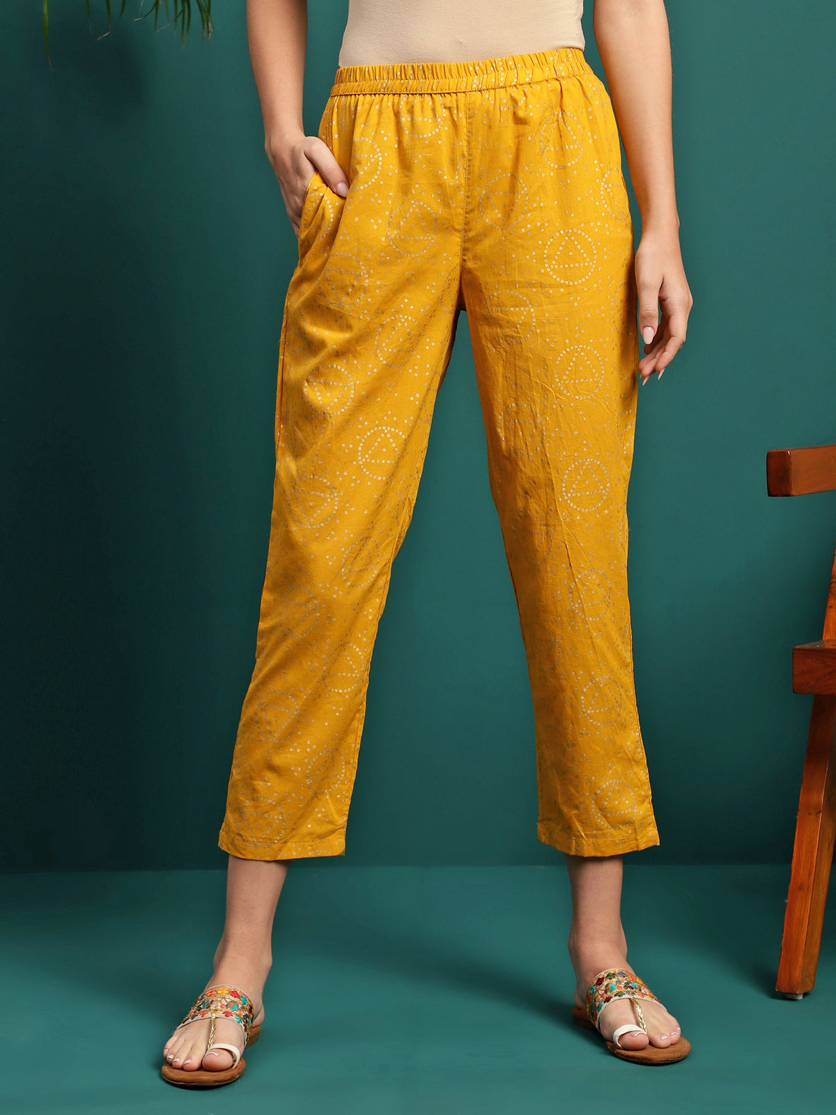 Sun Drape Printed & Embroidered Straight Kurta With Trouser & Dupatta Set