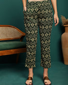 Forest Muse Printed Rayon Tunic & Trouser Co-Ord Set