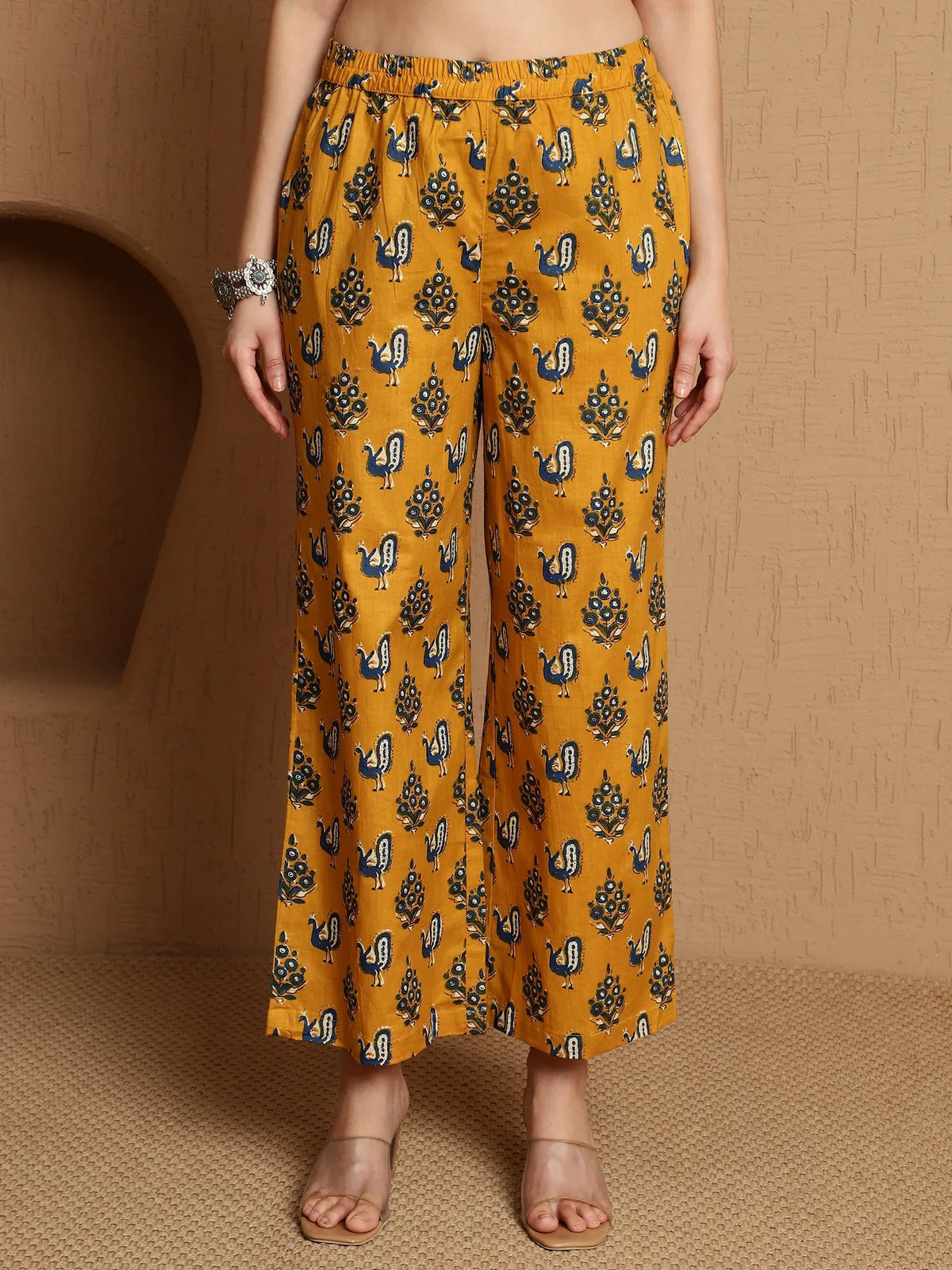 Abstract Printed Pure Cotton Tunic & Trousers Co-ord Set - aunlabel