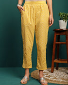 Amber Radiance Embroidered Pure Cotton Kurta Trouser With Dupatta