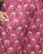 Ethnic Motifs Printed Pure Cotton Kurta with Trousers & Dupatta