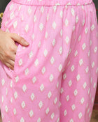 Rose Mirage Floral Printed Kurta Pant Dupatta Set