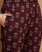Tavisa Dark Brown Pure Cotton Co-ord Set