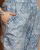Heritage Hues Ethnic Motifs Printed Pure Cotton Straight Kurta & Trousers With Dupatta