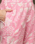 Nivara Floral Printed Cotton Tunic & Trousers Co-ord Set