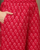 Sarini Printed Pure Cotton Tunic & Trousers Co-ord Set