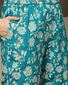 Myra Printed Pure Cotton Tunic & Trousers Co-ord Set