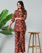 Burgundy Bloom Premium Co-Ord Set