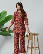 Burgundy Bloom Premium Co-Ord Set
