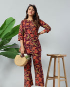Burgundy Bloom Premium Co-Ord Set