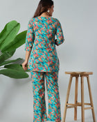 Emerald Blossom Luxe Co-Ord Set