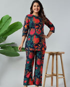 Midnight Pomegranate Luxe Co-Ord Set