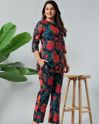 Midnight Pomegranate Luxe Co-Ord Set