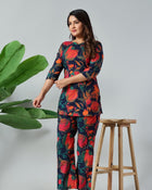 Midnight Pomegranate Luxe Co-Ord Set