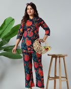 Midnight Pomegranate Luxe Co-Ord Set