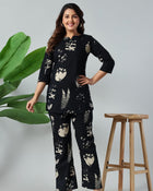 Midnight Ivory Luxe Co-Ord Set