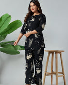 Midnight Ivory Luxe Co-Ord Set