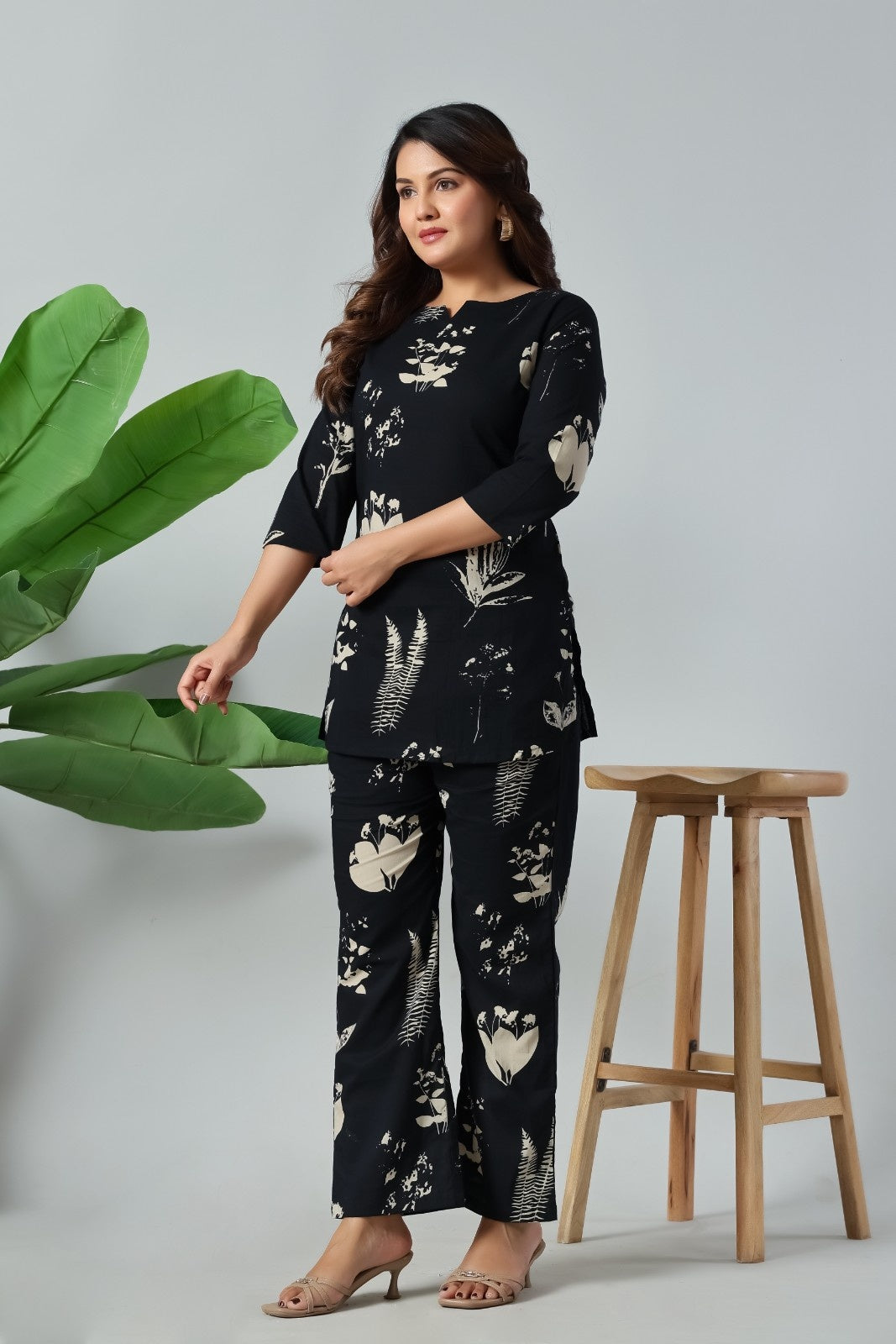 Midnight Ivory Luxe Co-Ord Set