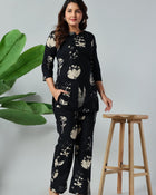 Midnight Ivory Luxe Co-Ord Set