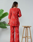 Scarlet Bloom Premium Co-Ord Set