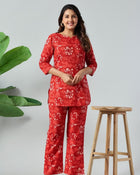 Scarlet Bloom Premium Co-Ord Set