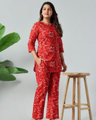 Scarlet Bloom Premium Co-Ord Set