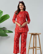 Scarlet Bloom Premium Co-Ord Set