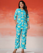 Aqua Bloom Premium Co-Ord Set
