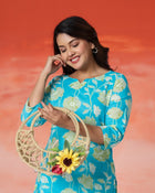 Aqua Bloom Premium Co-Ord Set