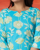 Aqua Bloom Premium Co-Ord Set