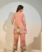 Peach Bloom Luxe Co-ord Set