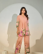 Peach Bloom Luxe Co-ord Set