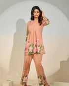 Peach Bloom Luxe Co-ord Set