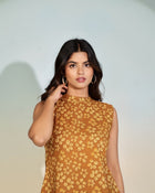 Golden Meadow Peplum Top