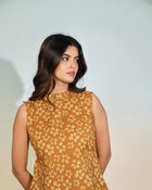 Golden Meadow Peplum Top