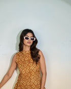 Golden Meadow Peplum Top