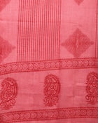 Blush Bloom Printed Pure Cotton Straight Kurta With Trouser & Dupatta Set