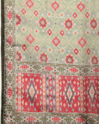 Serene Thread Floral Embroidered Kurta with Trousers & Dupatta