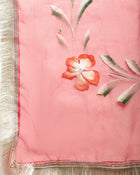 Aurora Thread Floral Embroidered Round-Neck Straight Kurta With Trousers & Dupatta