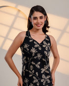 Midnight Bloom Cotton Top