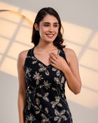 Midnight Bloom Cotton Top